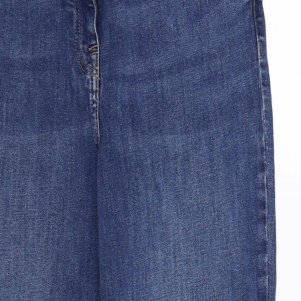 NEXT Womens Blue  Denim Straight Jeans Size 14 L25 in