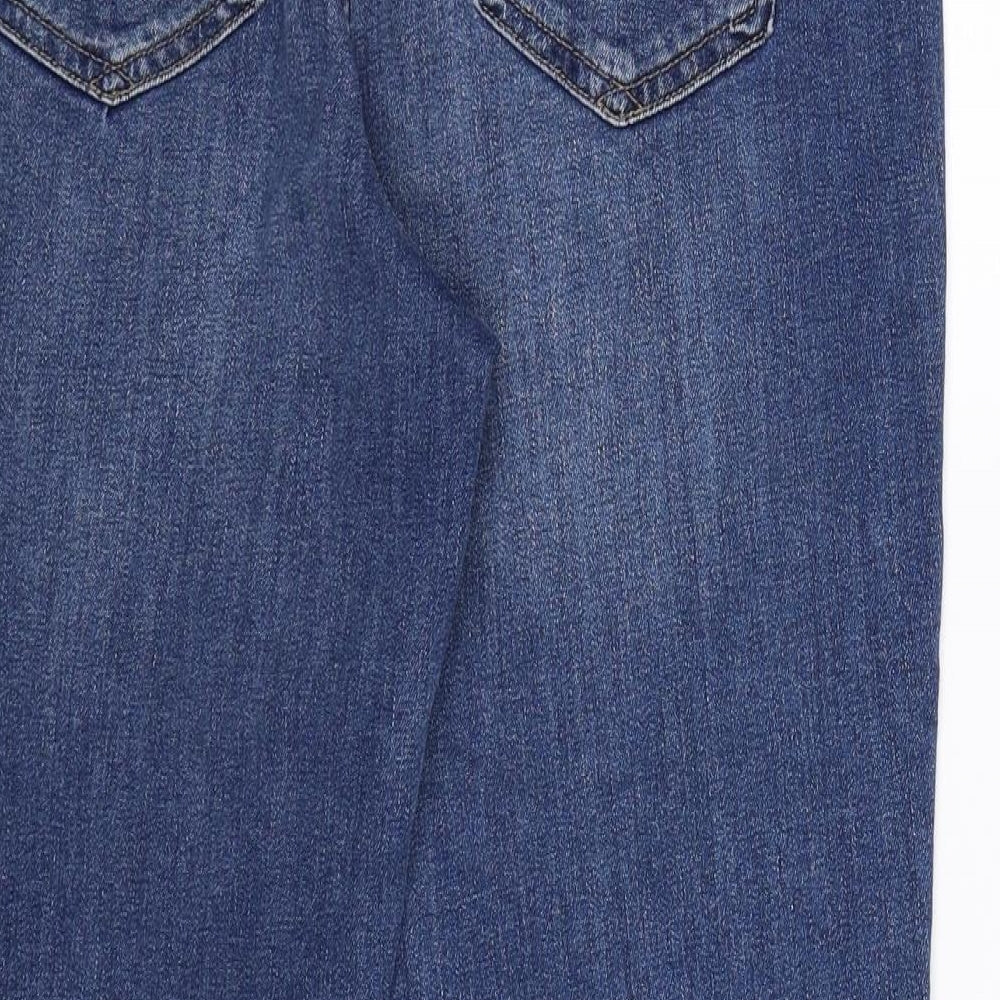 NEXT Womens Blue  Denim Straight Jeans Size 14 L25 in