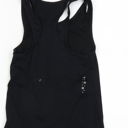 USA Pro Womens Black   Jersey Tank Size 8