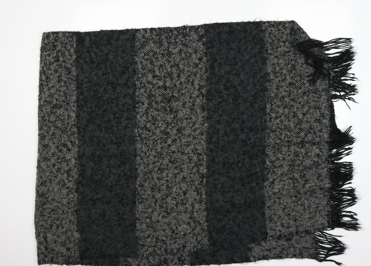 Preworn  Grey Striped   Shawl/Wrap