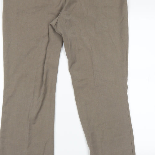 Marks and Spencer Womens Beige   Trousers  Size 14 L25 in