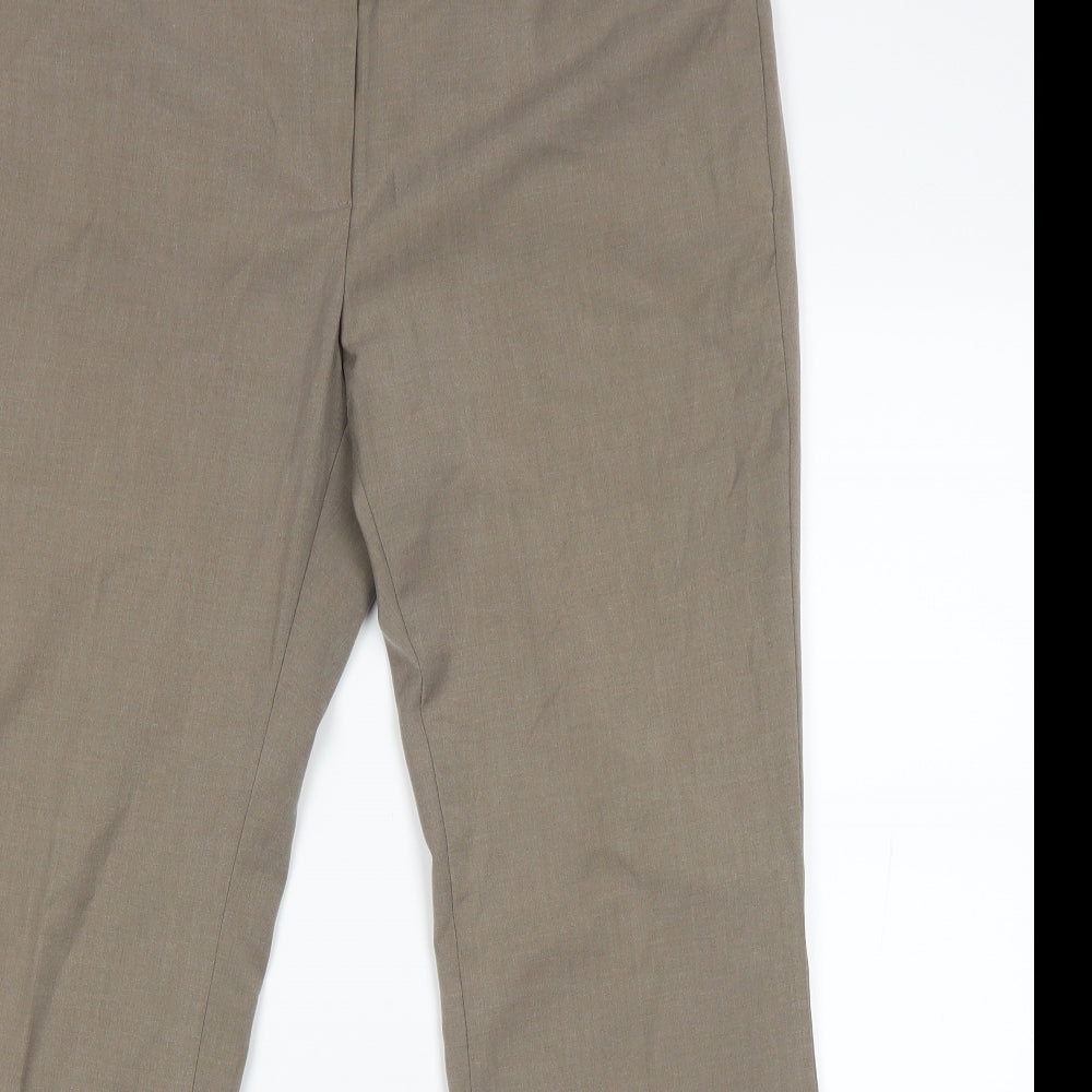Marks and Spencer Womens Beige   Trousers  Size 14 L25 in