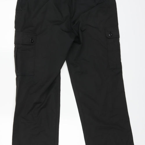 Preworn Mens Black   Cargo Trousers Size 34 L26 in