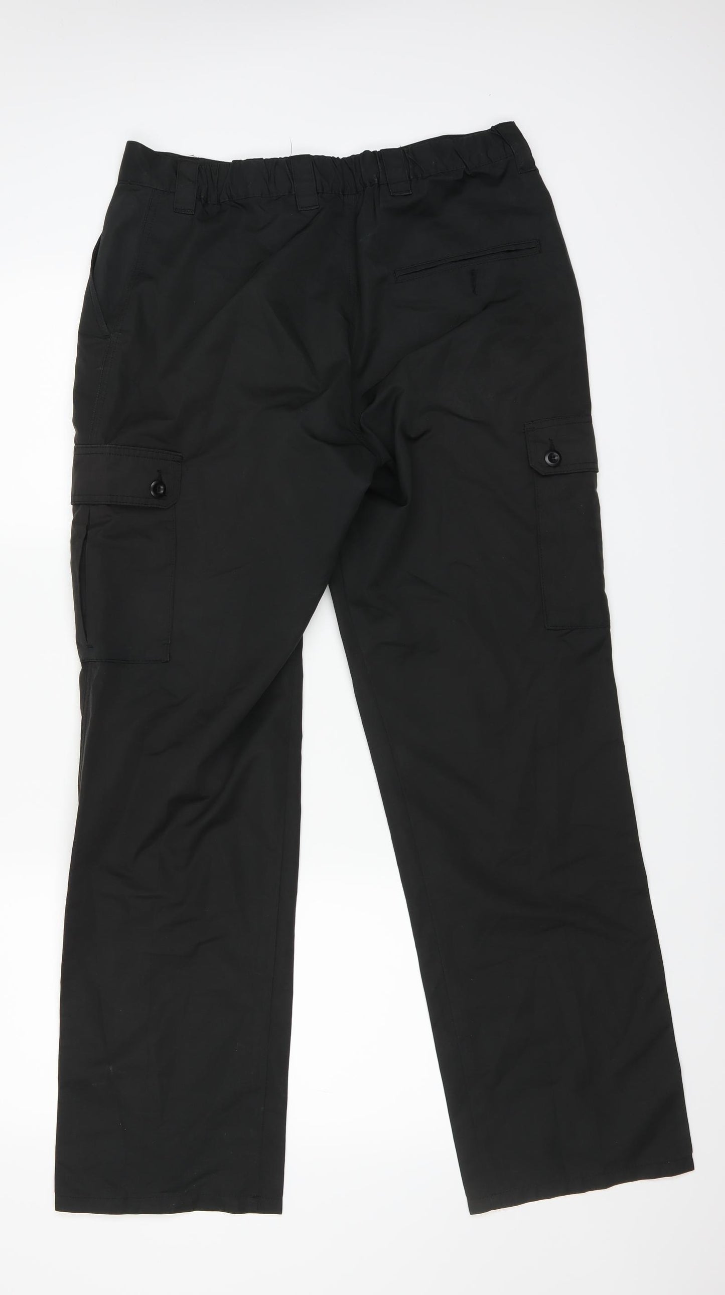 Preworn Mens Black   Cargo Trousers Size 34 L26 in