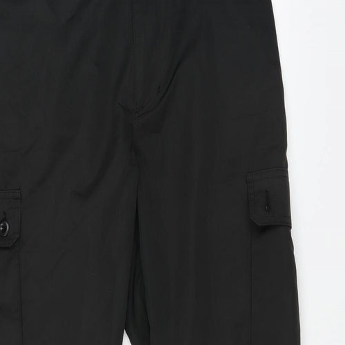 Preworn Mens Black   Cargo Trousers Size 34 L26 in