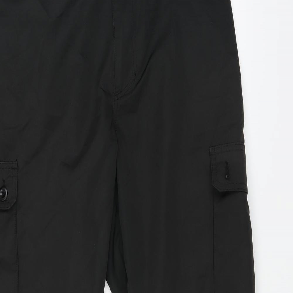 Preworn Mens Black   Cargo Trousers Size 34 L26 in