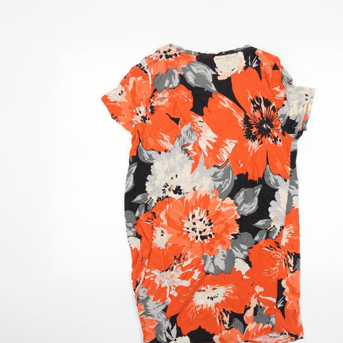 NEXT Womens Red Floral  Basic T-Shirt Size 12