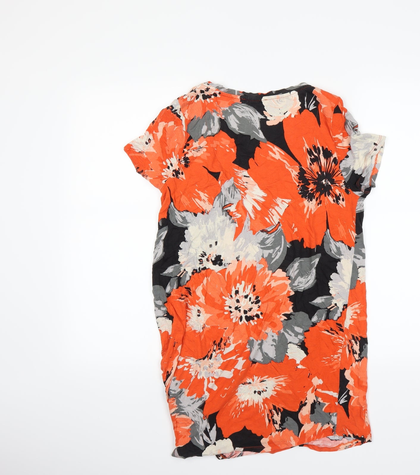 NEXT Womens Red Floral  Basic T-Shirt Size 12