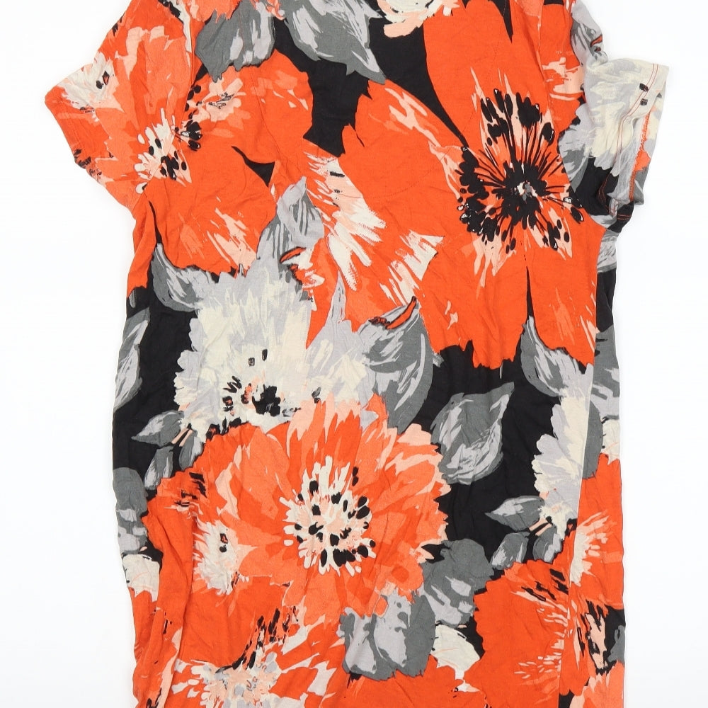 NEXT Womens Red Floral  Basic T-Shirt Size 12