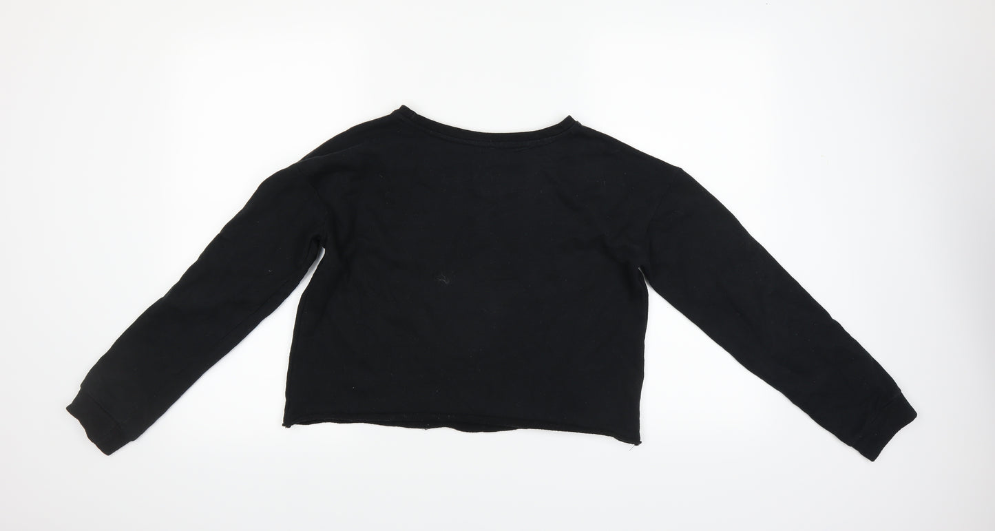 River Island Womens Black   Pullover Sweatshirt Size 10