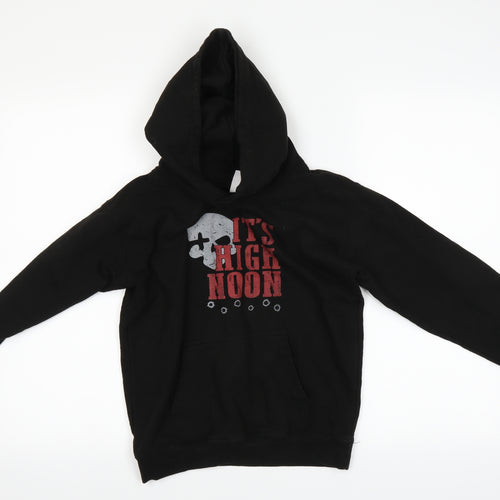 Just Hoods Boys Black   Pullover Sweatshirt Size 9 Years