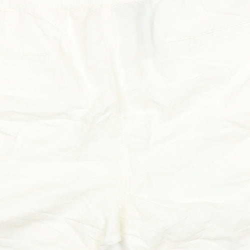 Marks and Spencer Womens White   Cargo Shorts Size 22 in