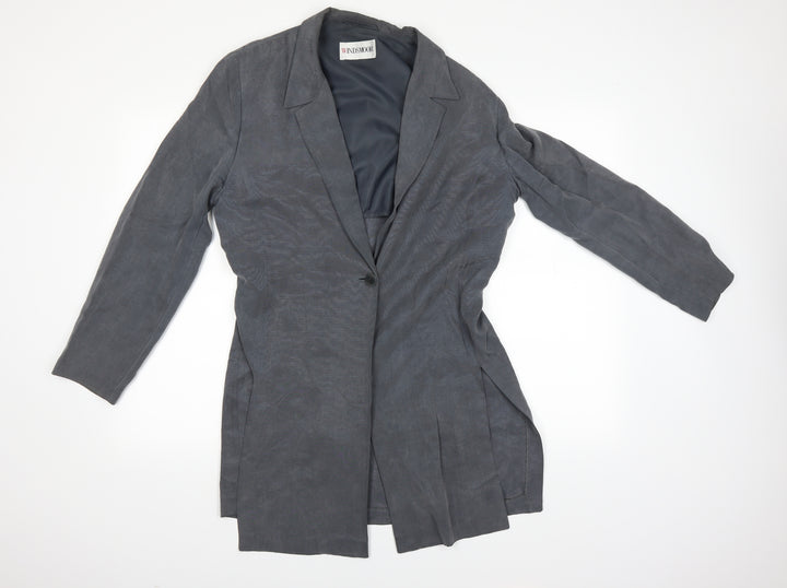 Windsor Womens Grey   Overcoat Jacket Size 14