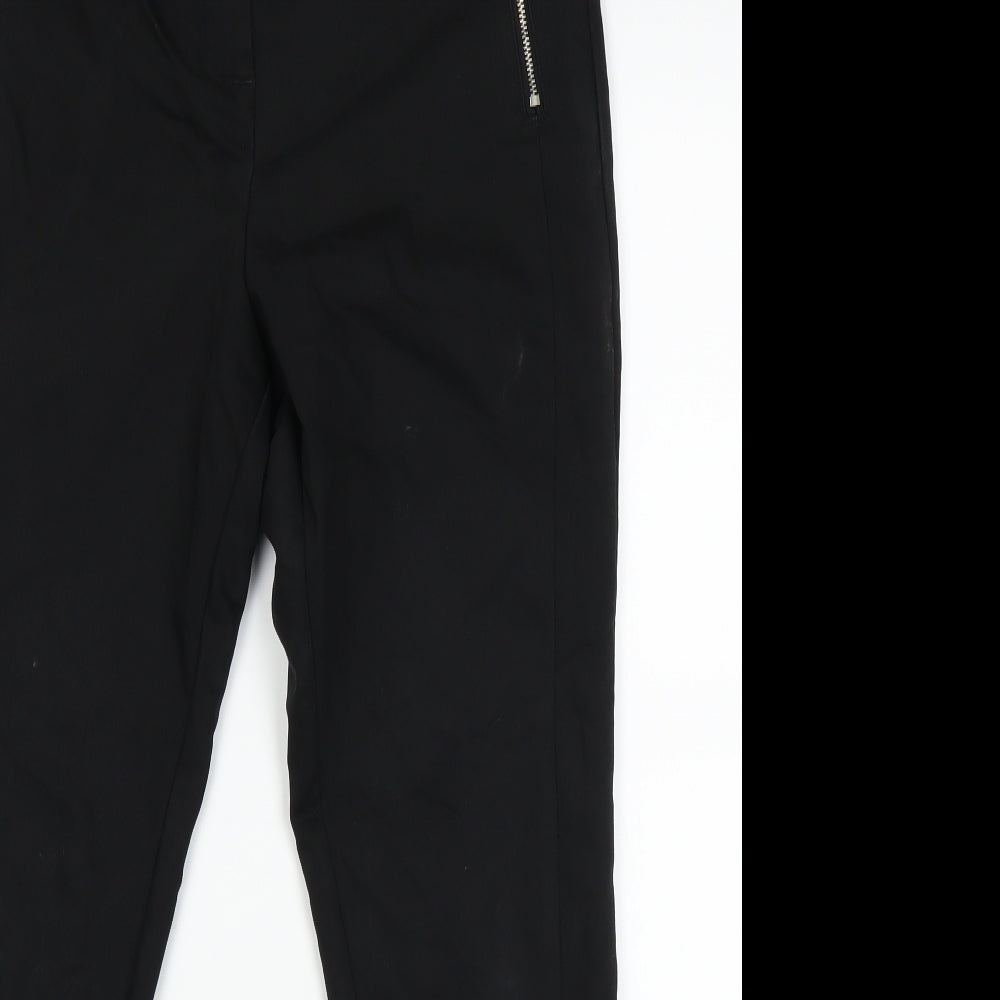 Papaya Womens Black   Trousers  Size 12 L23 in