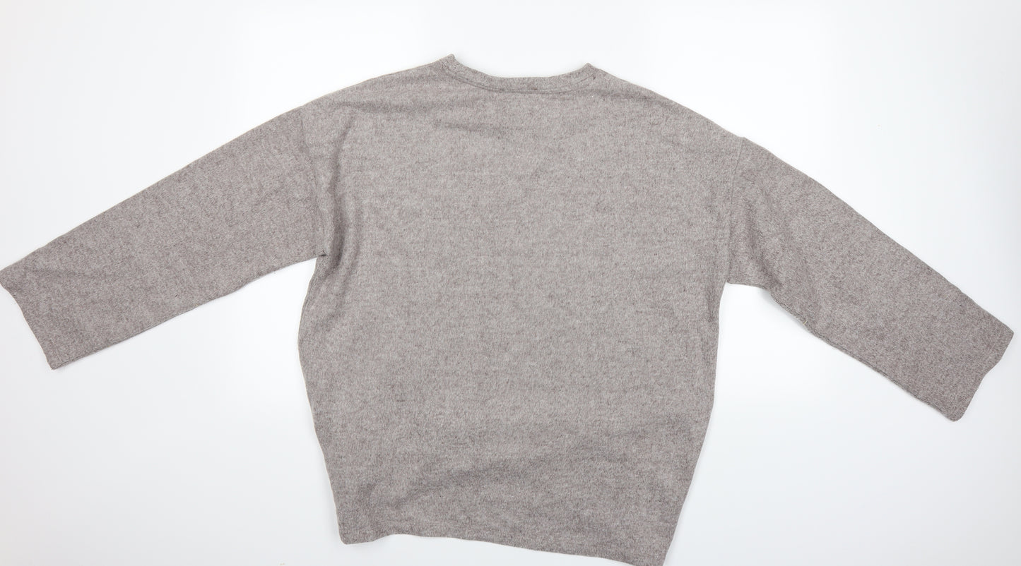 Zara Mens Purple    Jumper Size L