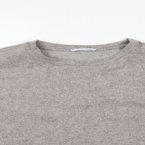 Zara Mens Purple    Jumper Size L