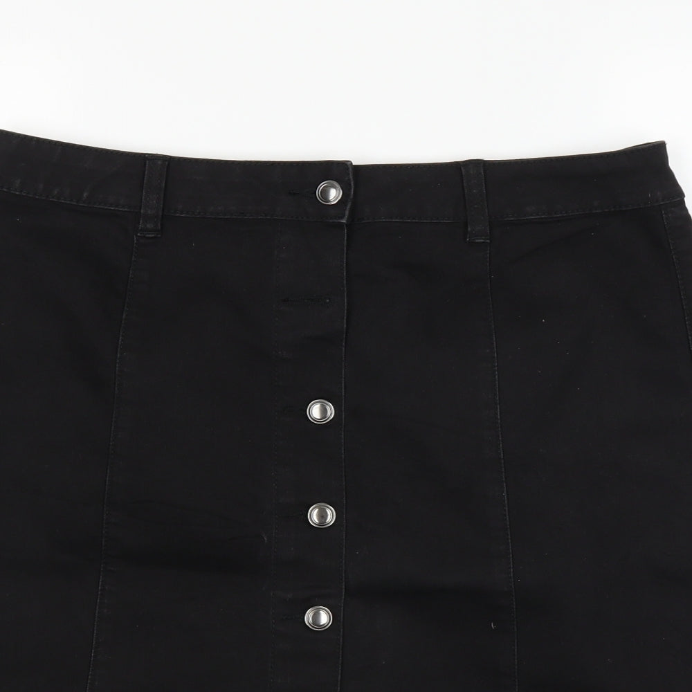 George Womens Black   Skater Skirt Size 14