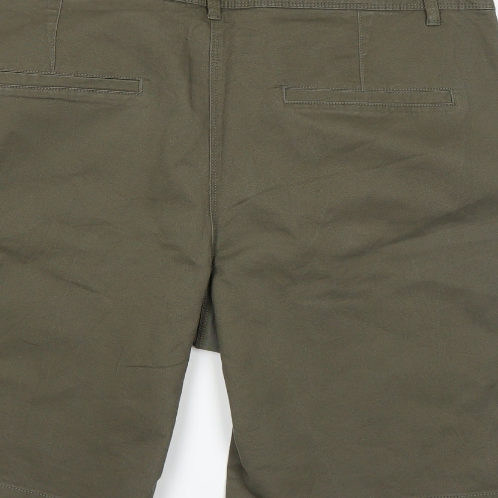 Papaya Womens Green   Chino Shorts Size 14