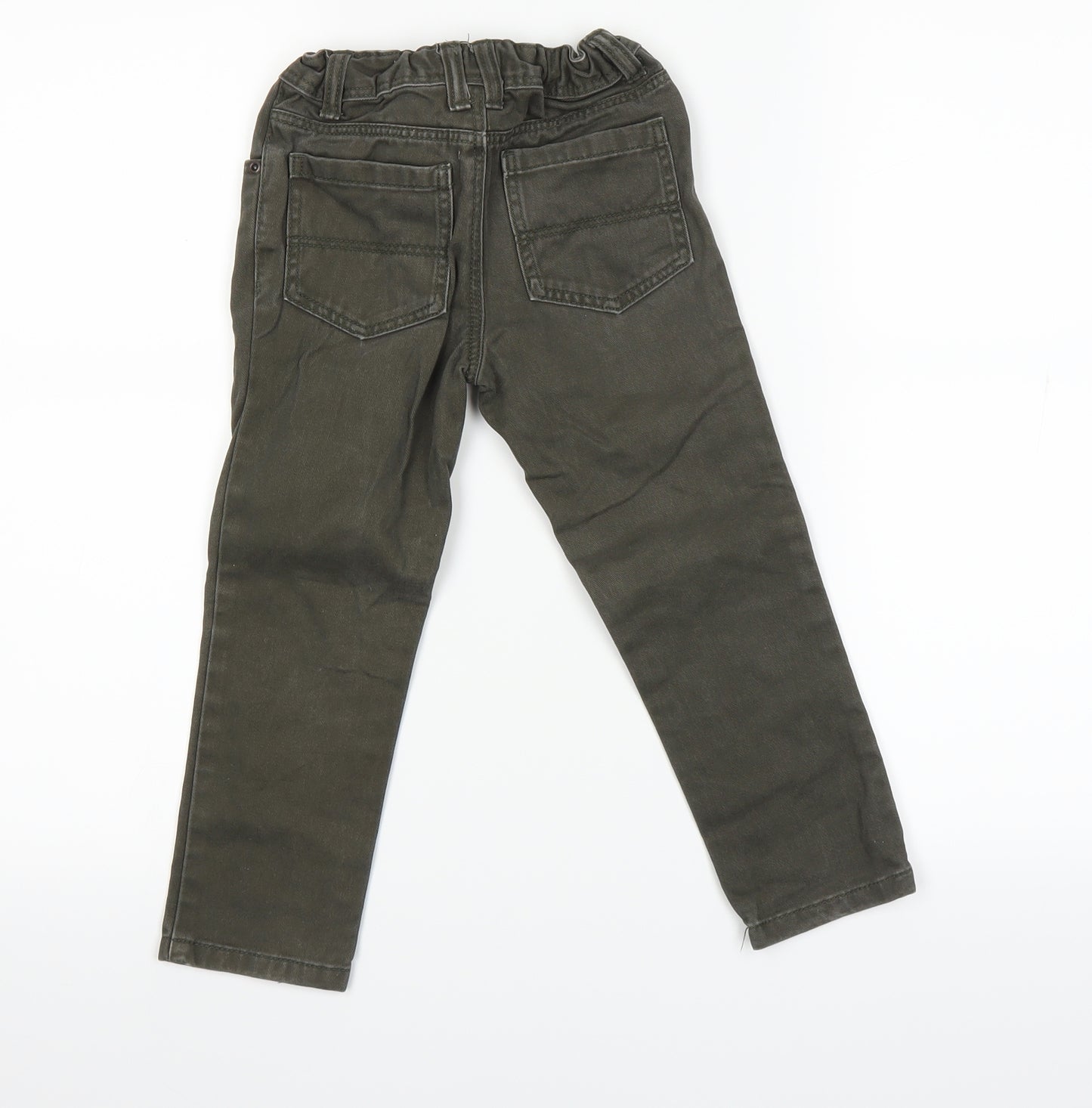 Primark Boys Green   Straight Jeans Size 4-5 Years