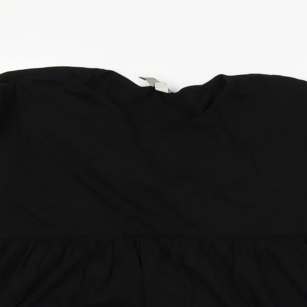 ASOS Womens Black   T-Shirt Dress  Size 14
