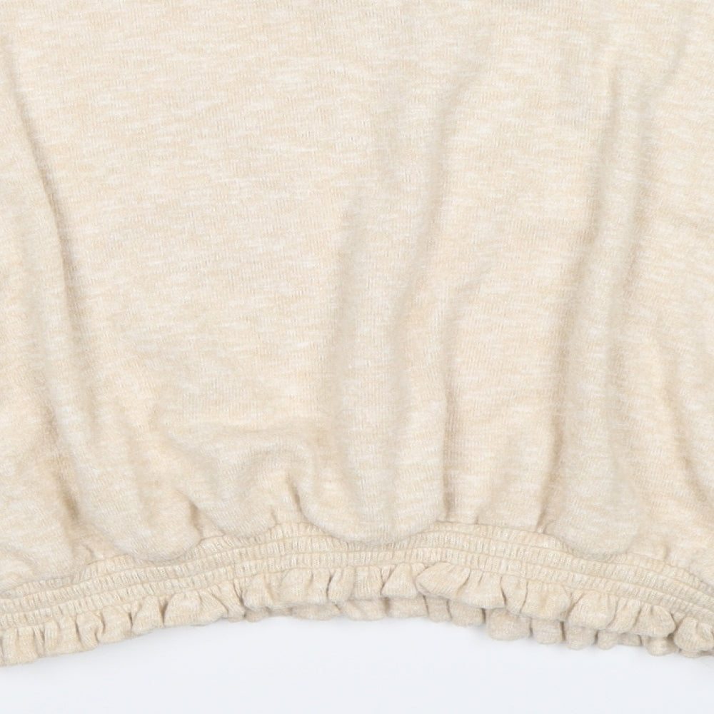 River Island Girls Beige   Pullover Jumper Size 11-12 Years  - cropped