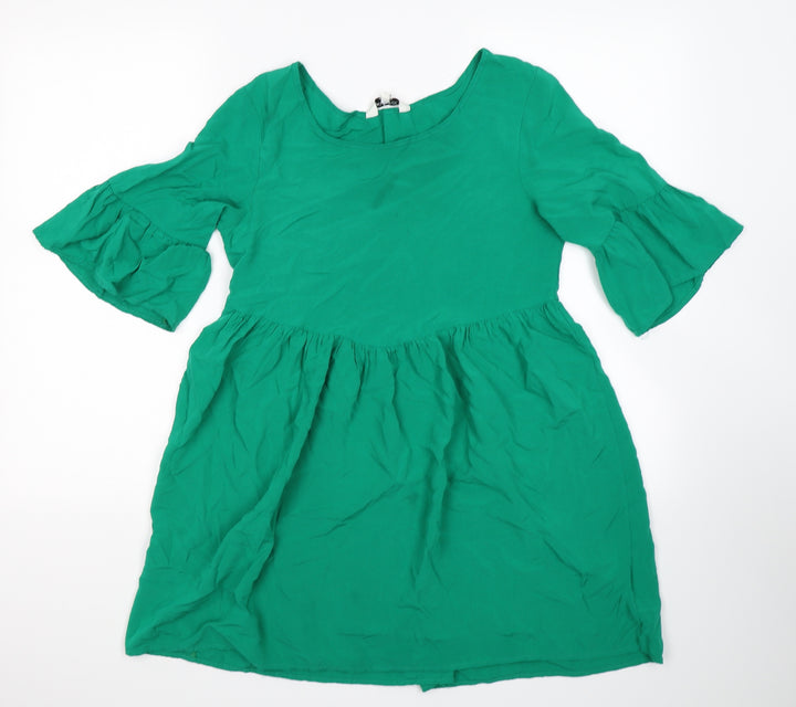 Brave Soul Womens Green Tunic T-Shirt Size S
