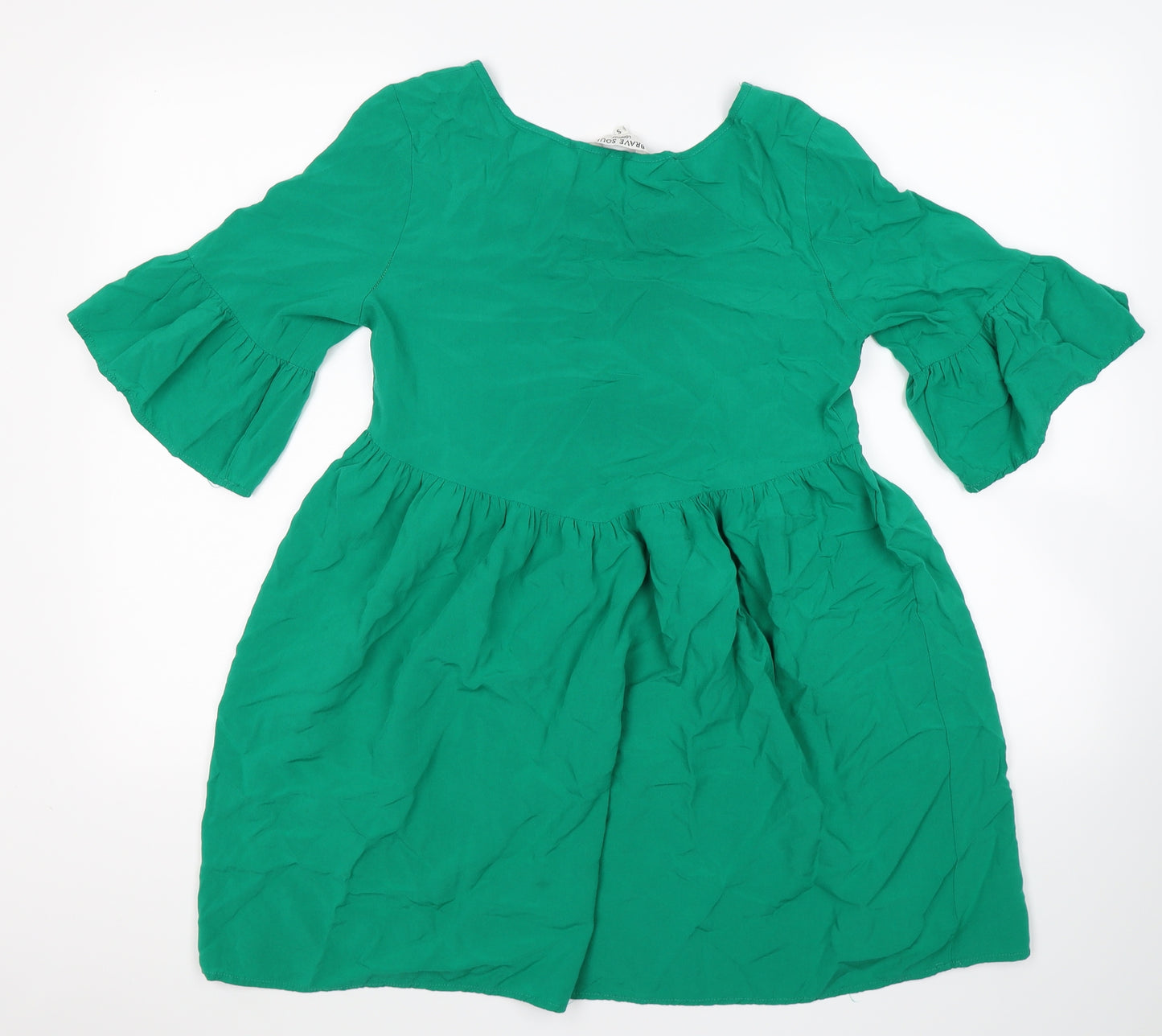 Brave Soul Womens Green   Tunic T-Shirt Size S