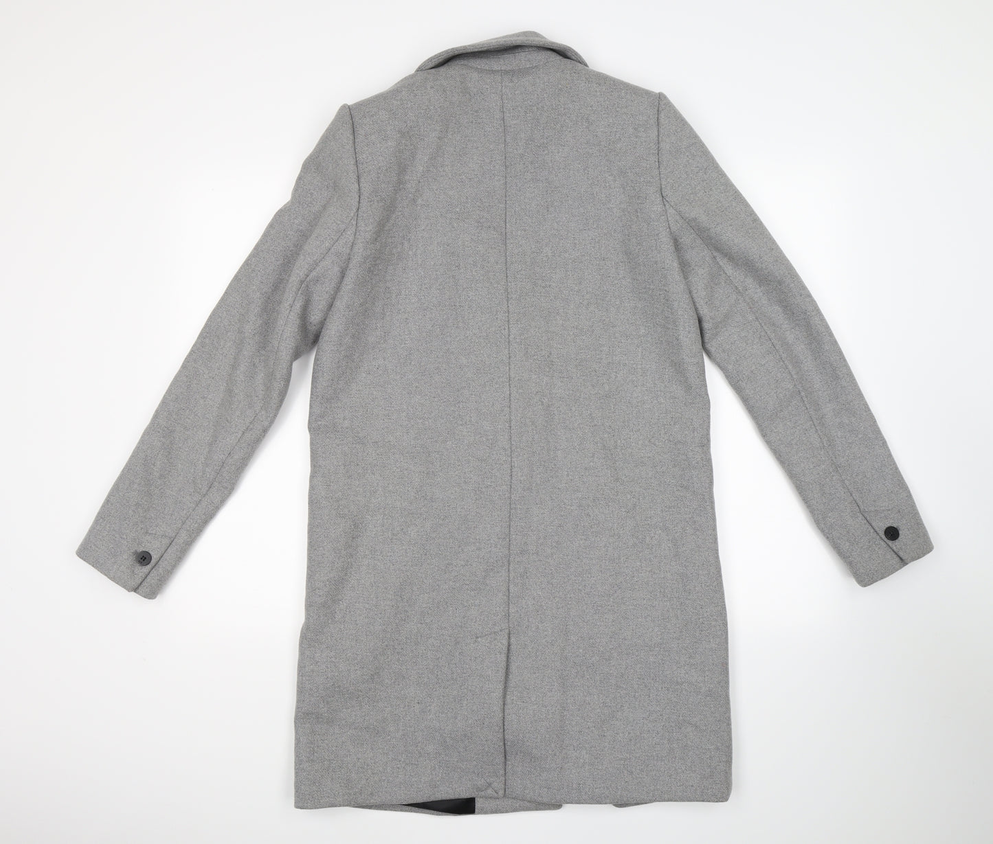 TRF Womens Grey  Knit Trench Coat Coat Size M