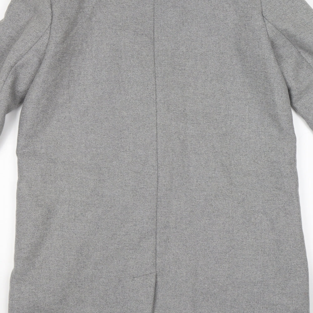 TRF Womens Grey  Knit Trench Coat Coat Size M