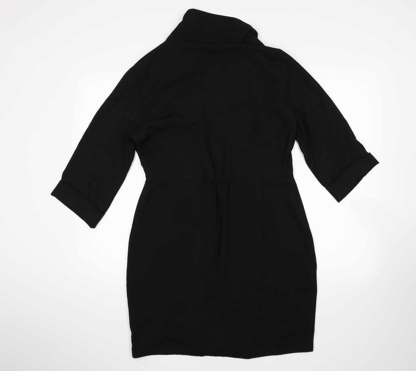 Lipsy Womens Black   Wrap Dress  Size 12