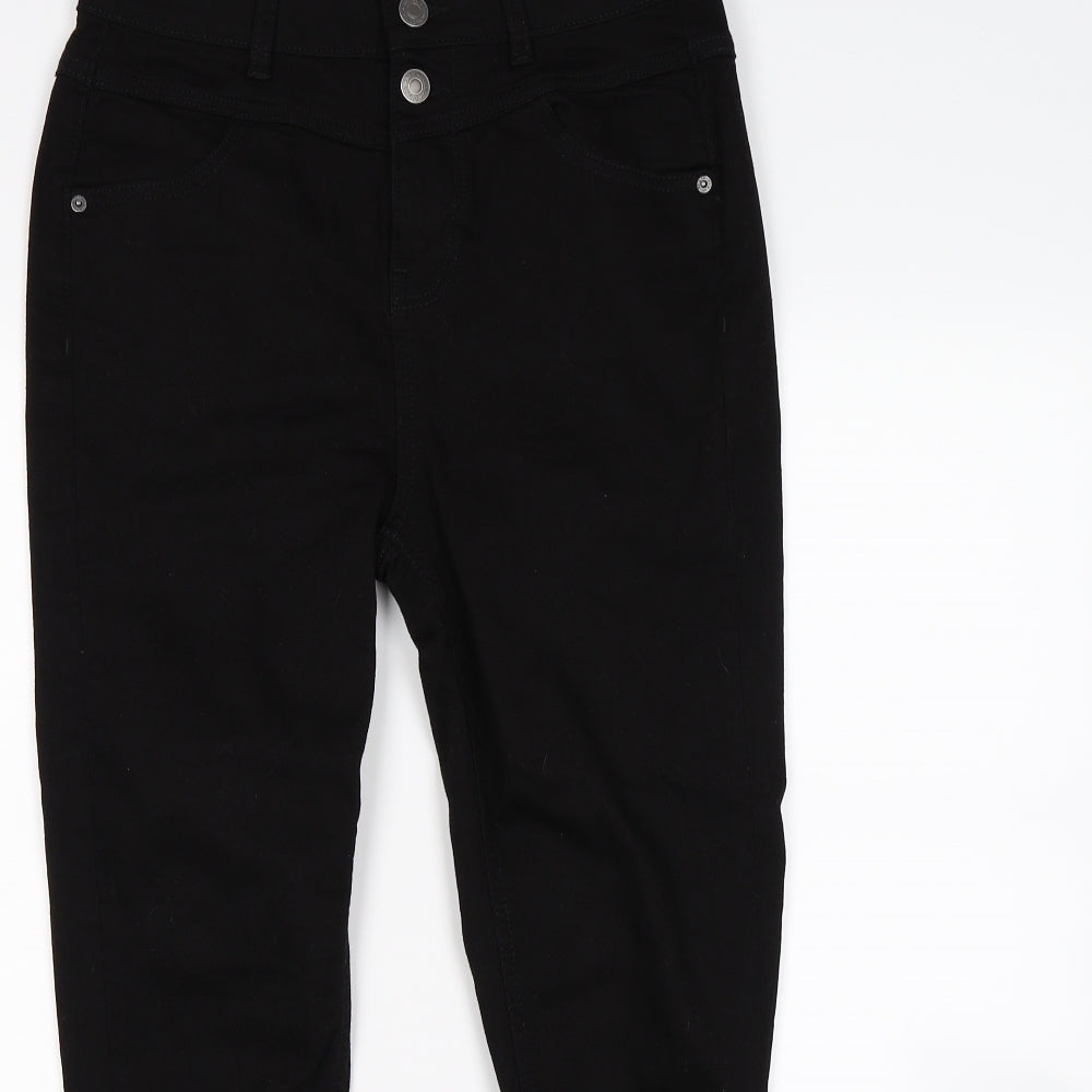 Red Herring Womens Black  Denim Skinny Jeans Size 12 L25 in - waist enhancer. Carly