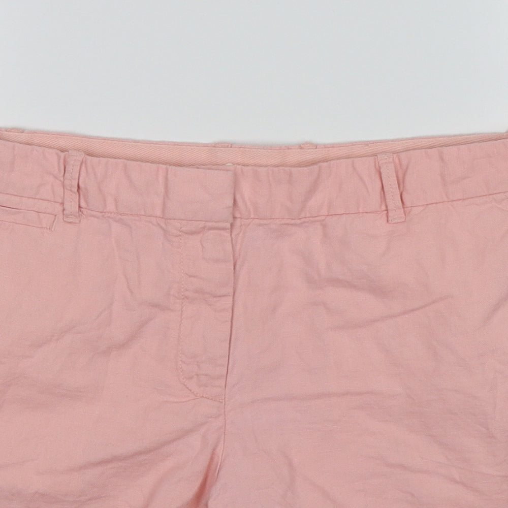 Gap Womens Pink  Elastane Cut-Off Shorts Size L - Boyfriend Fit
