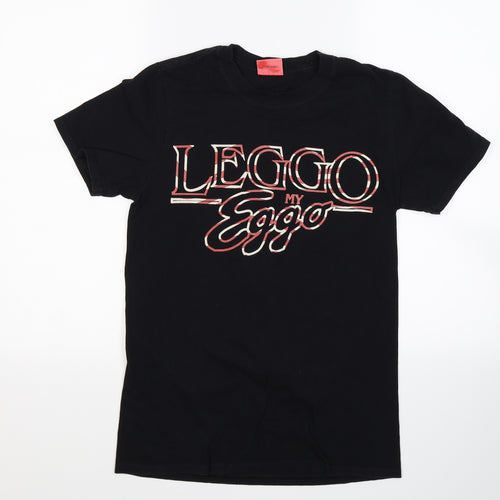 Kellogg's Womens Black   Basic T-Shirt Size S  - Leggo My Eggo