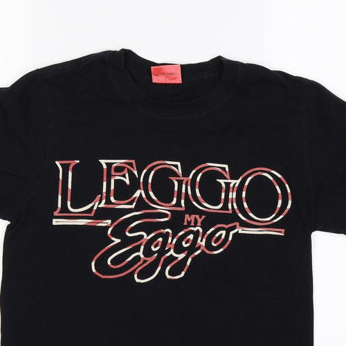Kellogg's Womens Black   Basic T-Shirt Size S  - Leggo My Eggo