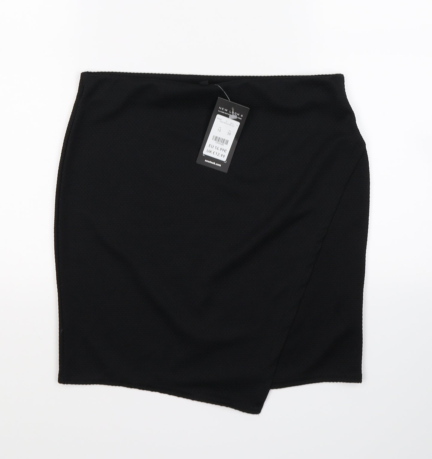 New Look Womens Black   Wrap Skirt Size 10