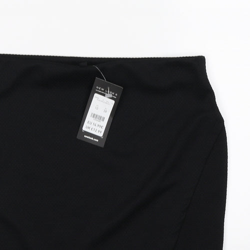 New Look Womens Black   Wrap Skirt Size 10
