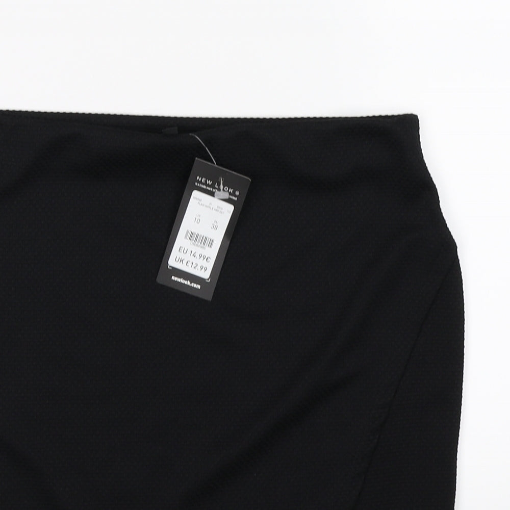 New Look Womens Black   Wrap Skirt Size 10