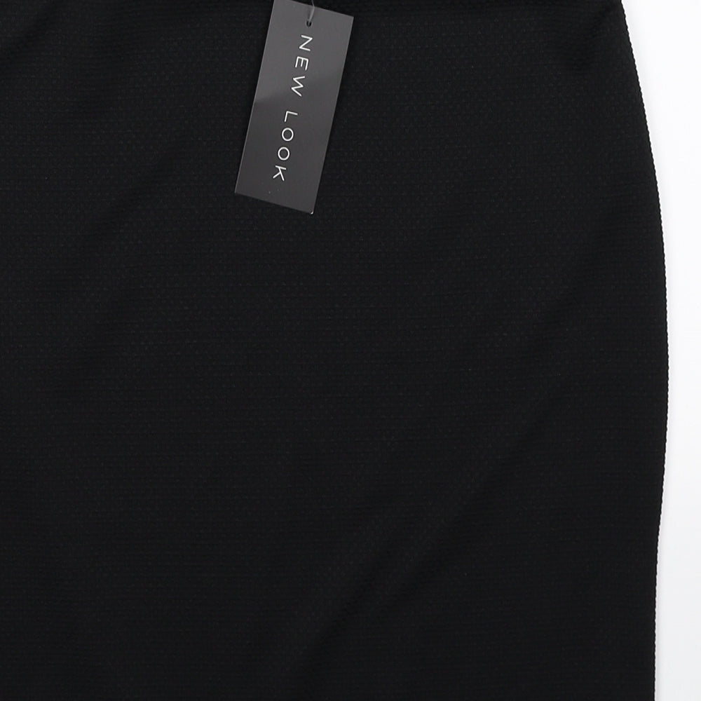 New Look Womens Black   Wrap Skirt Size 10
