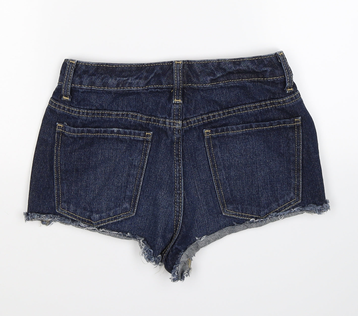 Mossimo Womens Blue  Denim Hot Pants Shorts Size XS