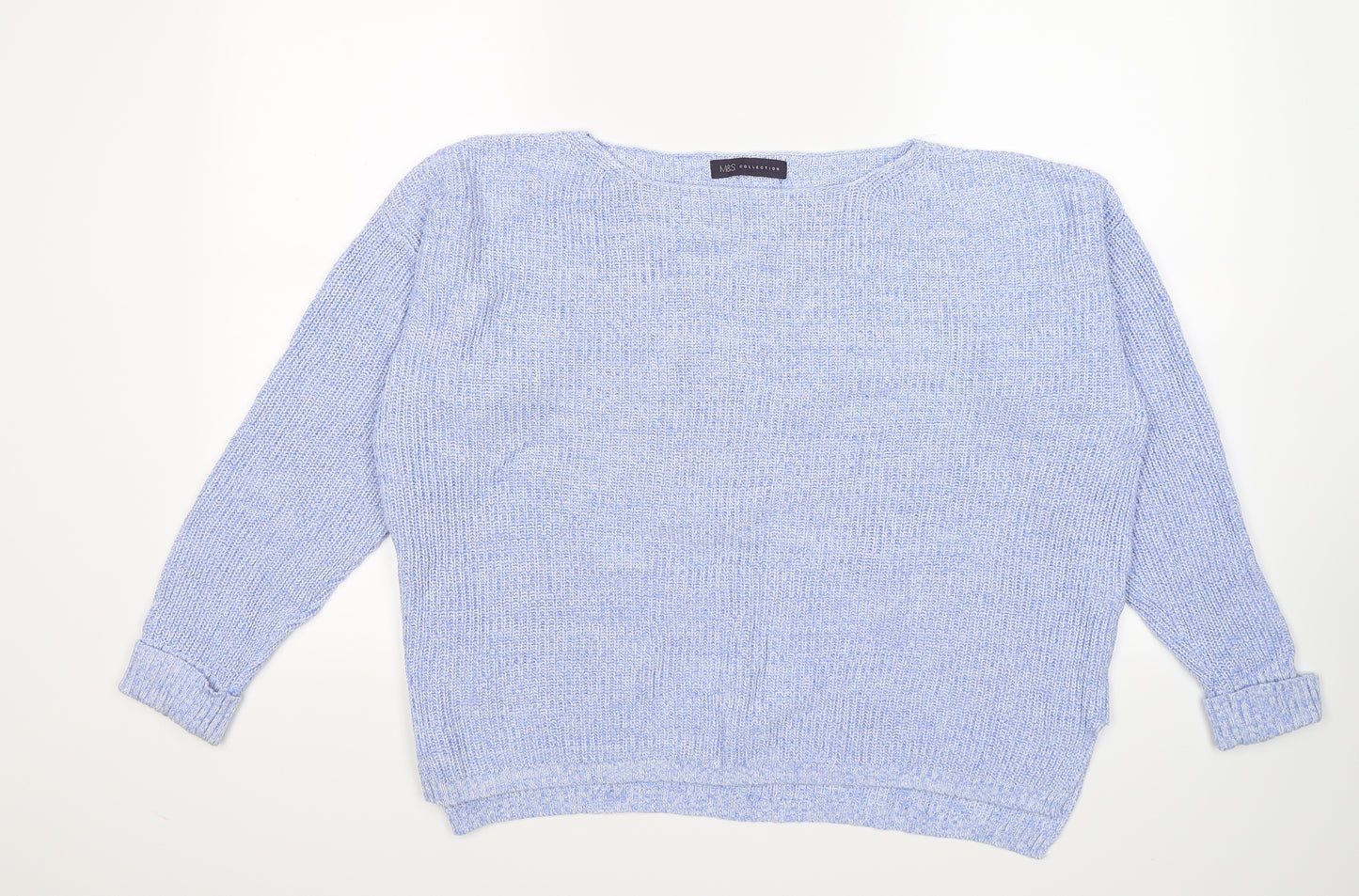 Marks and Spencer Womens Blue  Knit Pullover Jumper Size L