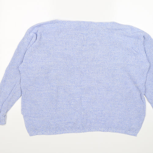 Marks and Spencer Womens Blue  Knit Pullover Jumper Size L