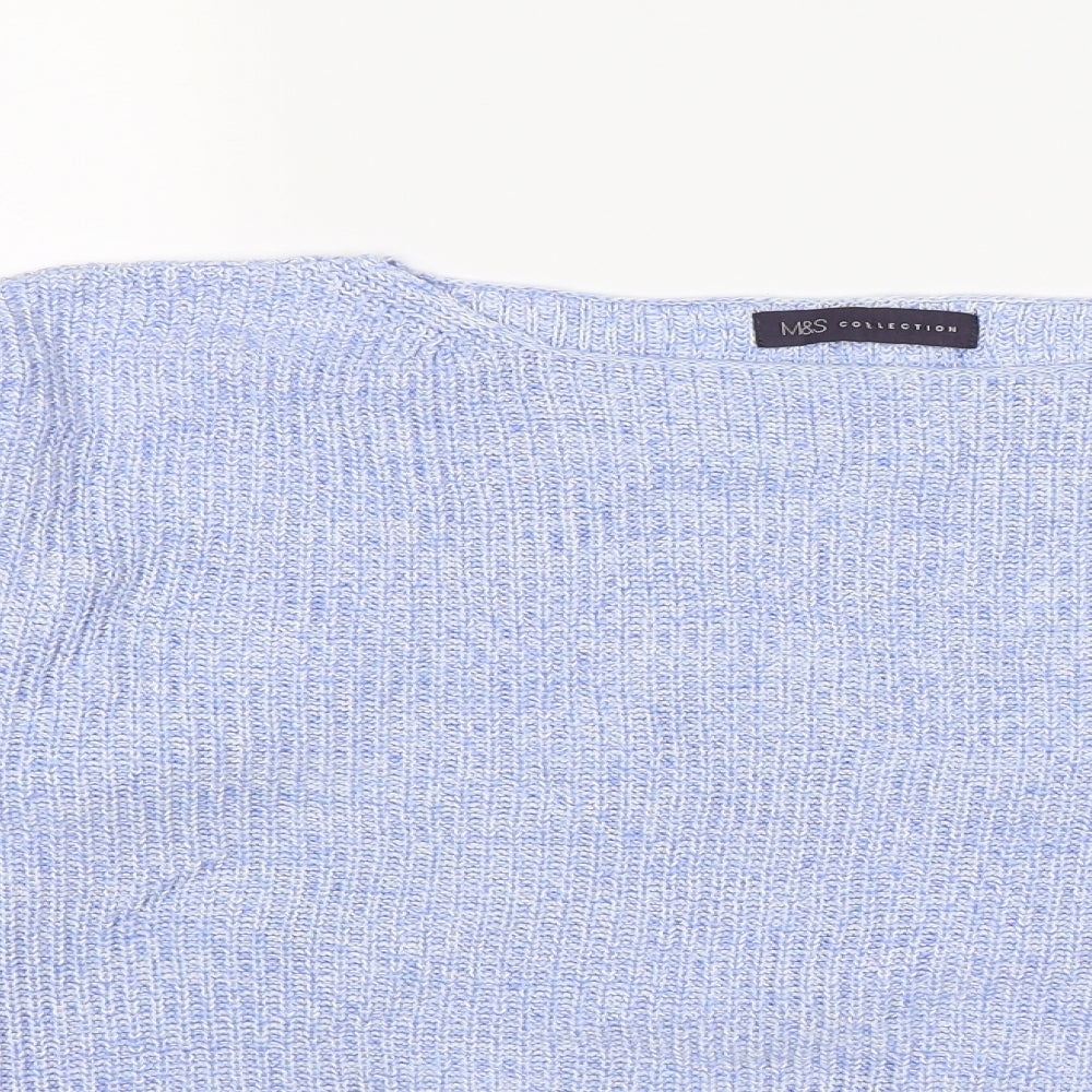Marks and Spencer Womens Blue  Knit Pullover Jumper Size L