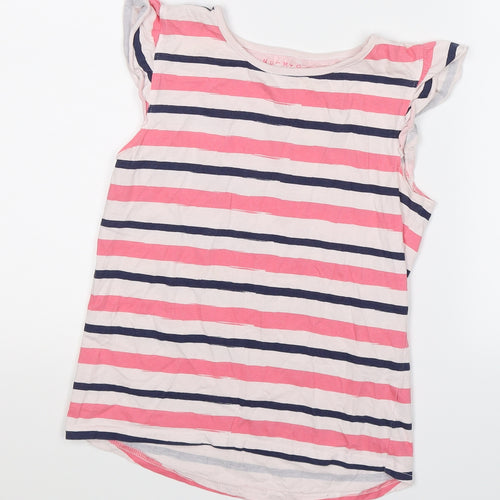 Nutmeg Girls Pink Striped  Tunic T-Shirt Size 10 Years