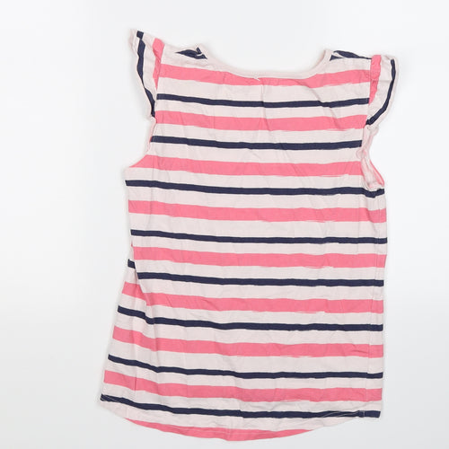 Nutmeg Girls Pink Striped  Tunic T-Shirt Size 10 Years