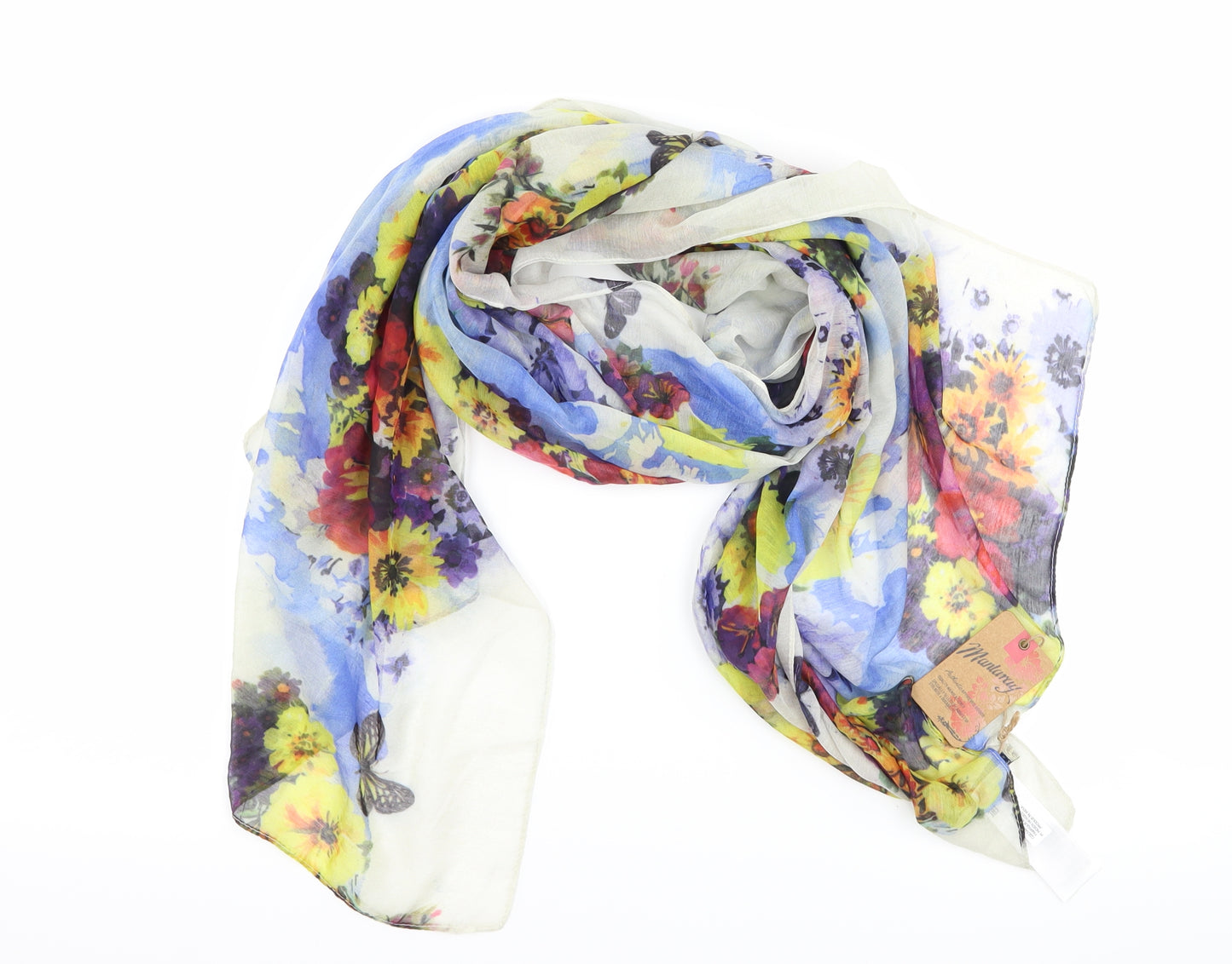 mantaray Womens Ivory Floral   Scarf