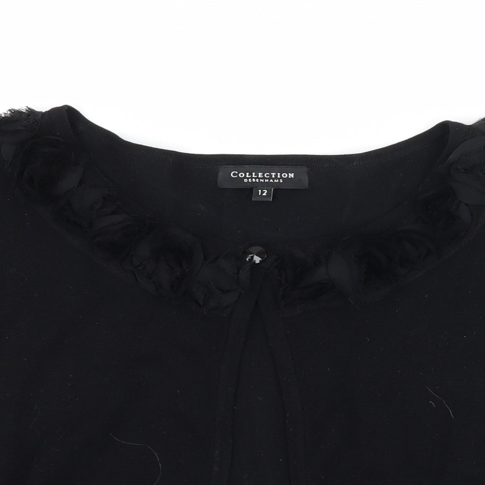 Debenhams Womens Black   Shrug Jumper Size 12