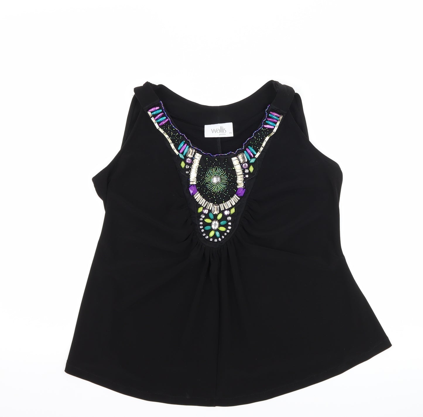 Wallis Womens Black   Basic Tank Size 14