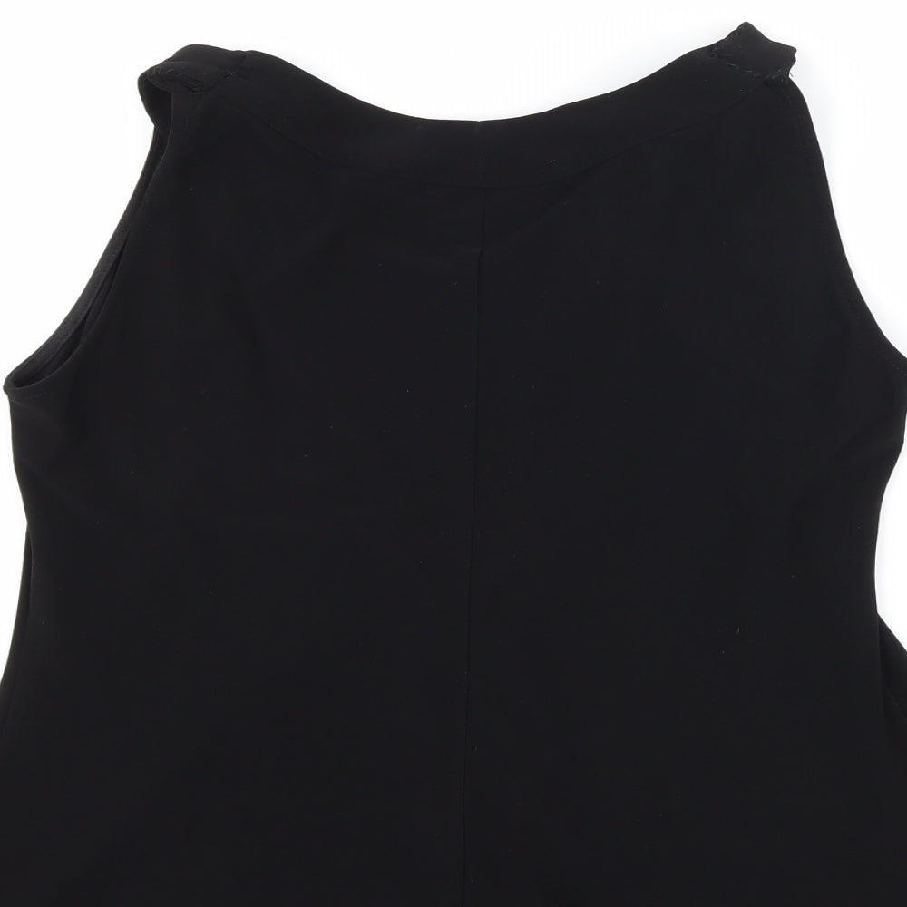 Wallis Womens Black   Basic Tank Size 14