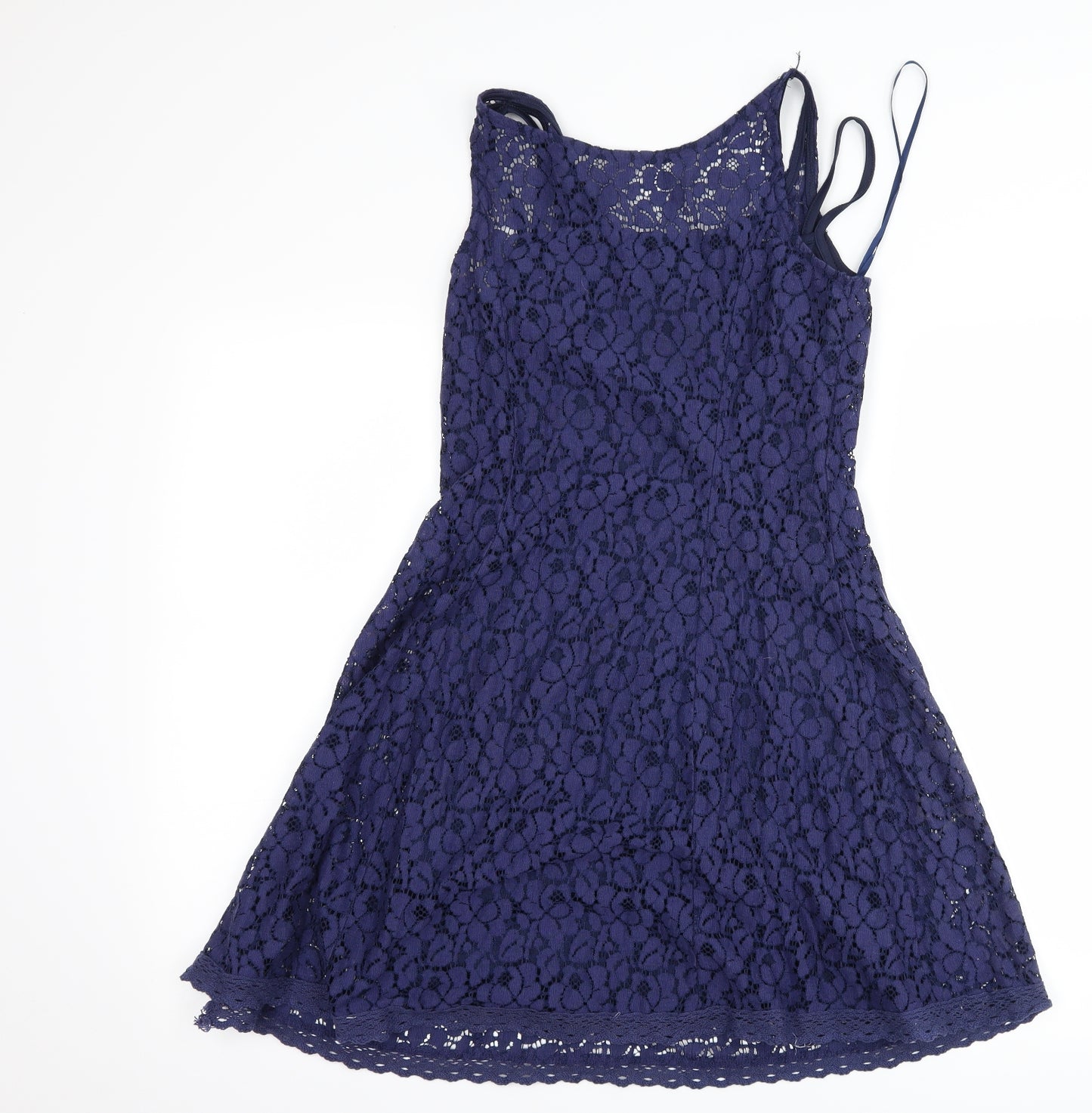 Voulez-Vous Womens Blue Floral  Tank Dress  Size 10