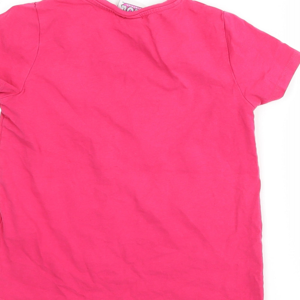 Matalan Girls Pink   Basic T-Shirt Size 7 Years  - LOL Dolls